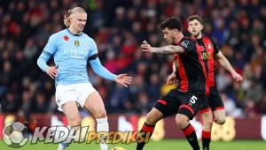 Prediksi Skor Bournemouth vs Manchester City 30 Maret 2025